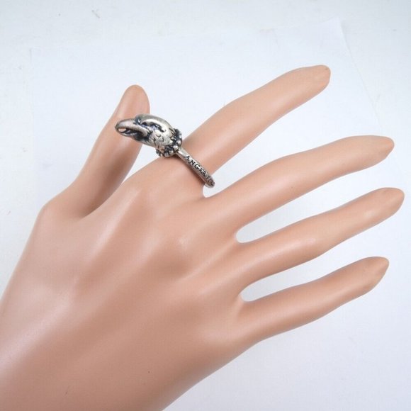 GUCCI ANGER FOREST Ring Silver Silver #6(US Size) unisex - Picture 6 of 6